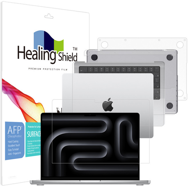 힐링쉴드 올레포빅 액정보호필름 + 외부 필름 3종 세트, 1개