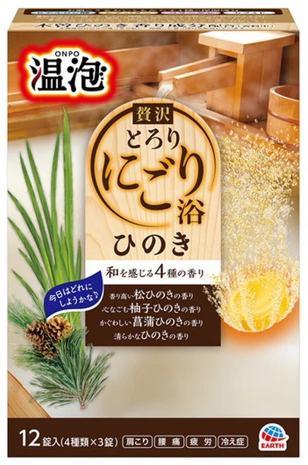 온포 탄산입욕제 히노끼시프러스, 1개, 480g - 쿠팡