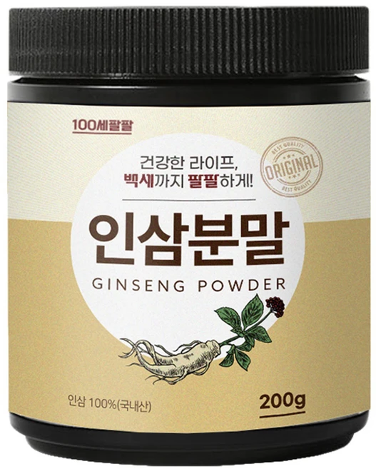 백세팔팔 인삼분말, 1개, 200g - 쿠팡