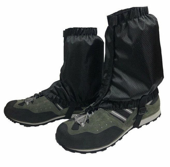 엘마운틴 숏 스패츠 등산 방수 겨울 사계절 각반 발목 트래킹, 블랙