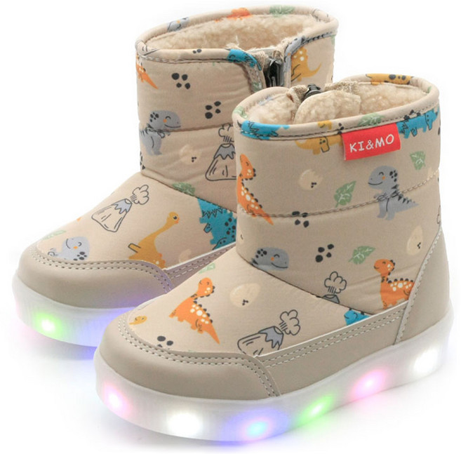 아동용 RD 애니 LED 방한 부츠