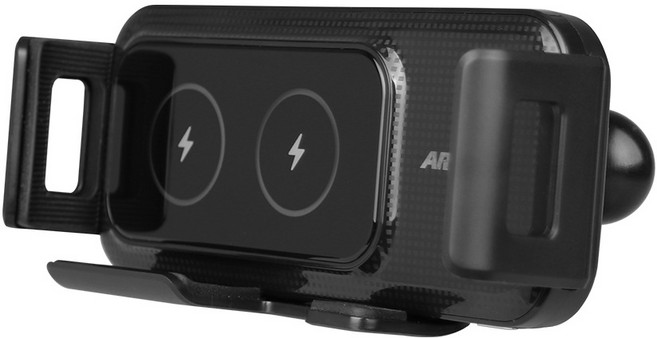 ARKON 폴더블 Z폴드 Z플립 휴대폰 무선충전 볼 헤드 어댑터 홀더 5mm, 블랙, FWC325MM