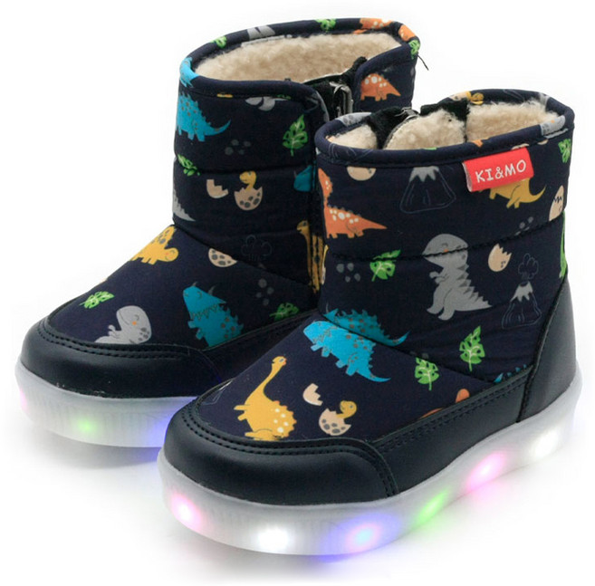 아동용 RD 애니 LED 방한 부츠