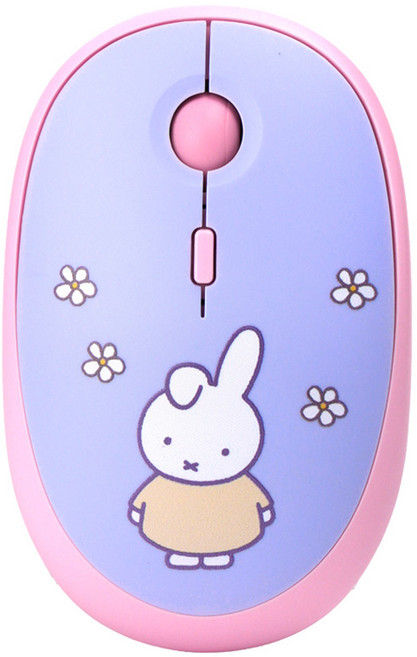 로이체 휴대용 멀티페어링 저소음 블루투스 무선 마우스, 미피, MIFFY-TMS-A-MF