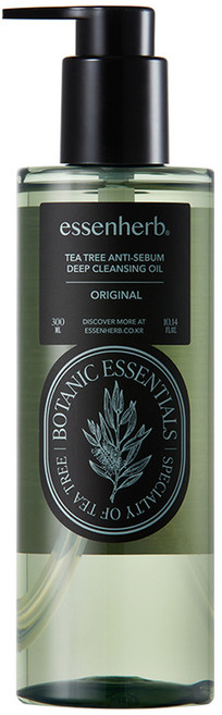 에센허브 티트리 안티 세범 딥 클렌징 오일, 1개, 300ml