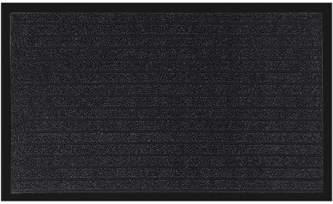 아이끌레 프리미엄 논슬립 웰컴 현관 발매트, 블랙, 1개