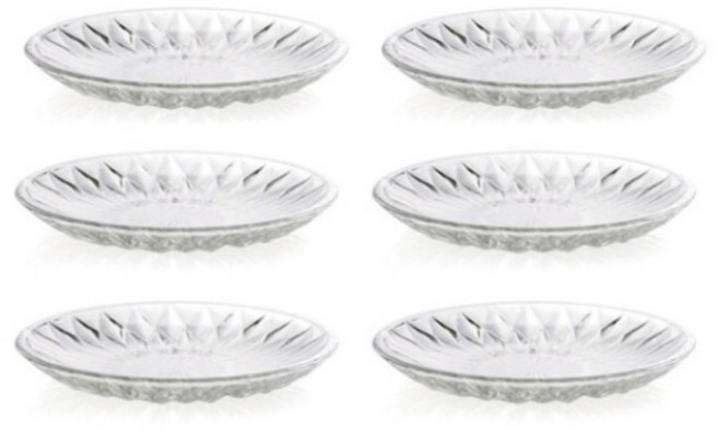 오션글라스 다이아몬드 접시, 6개