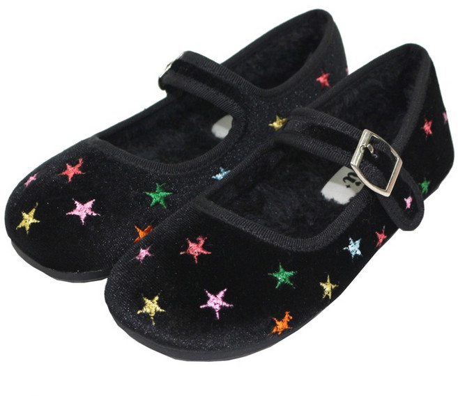 루미슈즈 여아용 털구두 별포인트 라라 메리제인