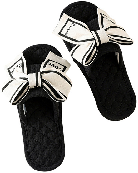 에버하우스 모던 심플 슬림 리본 거실화, 화이트, 1개