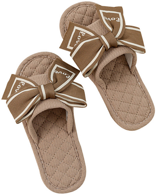 에버하우스 모던 심플 슬림 리본 거실화, 브라운, 1개