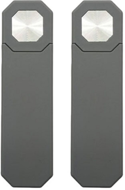 텐T 테슬라 모니터 부착용 마그네틱 연장형 핸드폰 거치대, 딥그레이, 2개