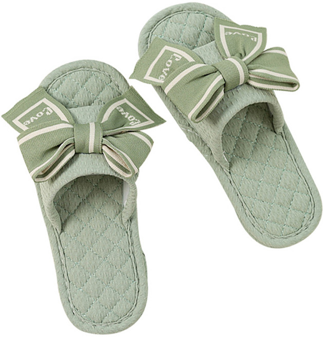 에버하우스 모던 심플 슬림 리본 거실화, 그린, 1개