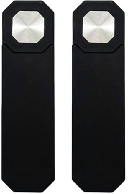 텐T 테슬라 모니터 부착용 마그네틱 연장형 핸드폰 거치대, 블랙, 2개