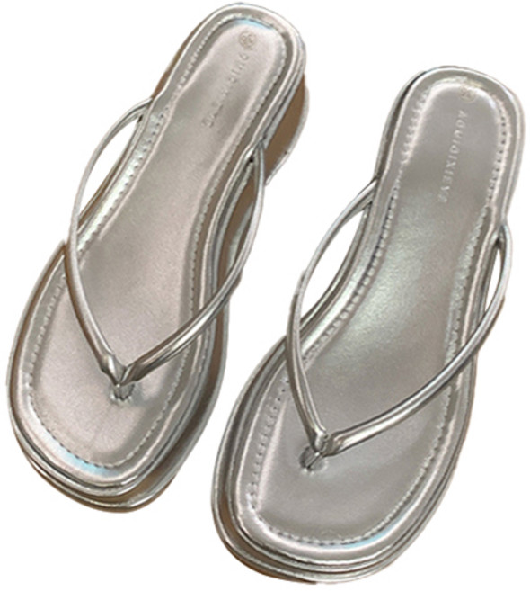 엘쏘 쪼리 플랫 키높이 슬리퍼