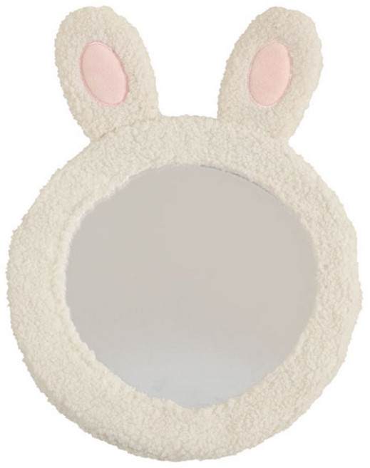 피에스타 유아용 자동차 후방 안전 거울 토끼, 아이보리, 1개