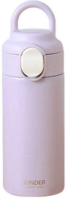 푸코 킨더 원터치 손잡이 텀블러, Purple, 320ml, 1개