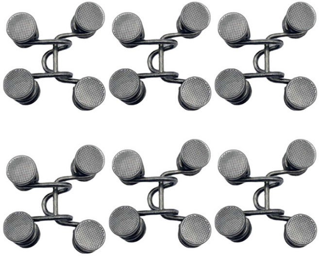 코히모 바지 허리조절 단추 클립 27mm 4W365, 6개, 블랙