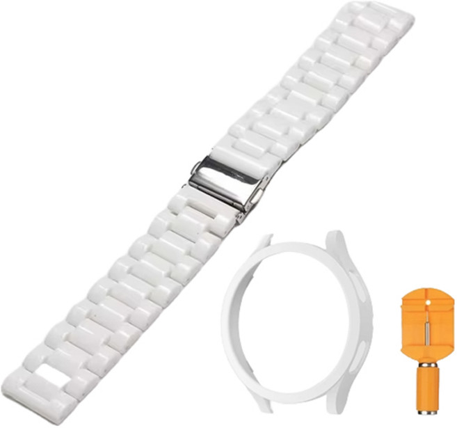 아이엠판다 갤럭시워치 레진 스트랩 + 케이스 세트, 화이트, 1세트
