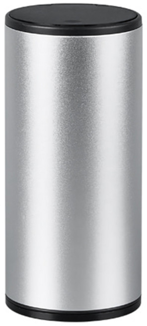 히키스 알루미늄 실린더 냄새차단 청결 차량용 재떨이 휴지통, 실버, 1개