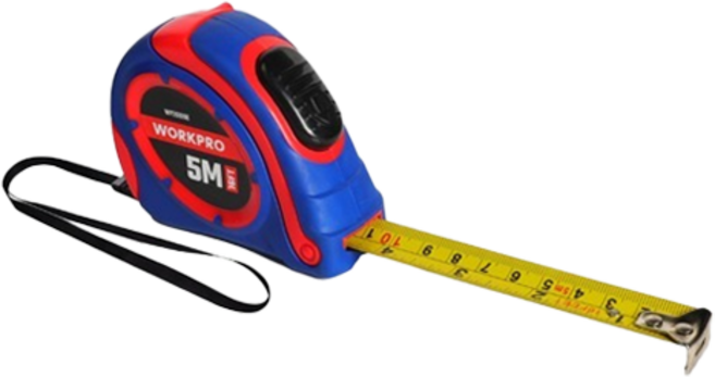 워크프로 셀프락줄자 6/24 5m x 19 mm WP261006, 1개