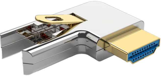 넥스트유 HDMI-A 우로꺾임 커넥터 NEXT-6xxxHAOC-DD 광케이블 전용, NEXT-6663RD, 1개