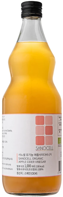 사노셀 유기농 애플사이다비니거, 1L, 1개 - 쿠팡