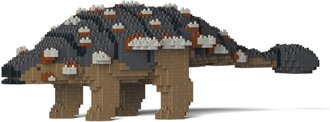 안킬로사우루스 공룡 블럭 대형 M, 혼합색상, 1개