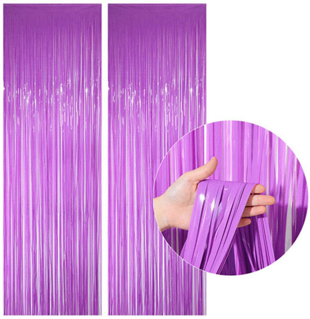 피앤비유니티 파티커튼 3m 2p, 32 마카롱 보라, 1개