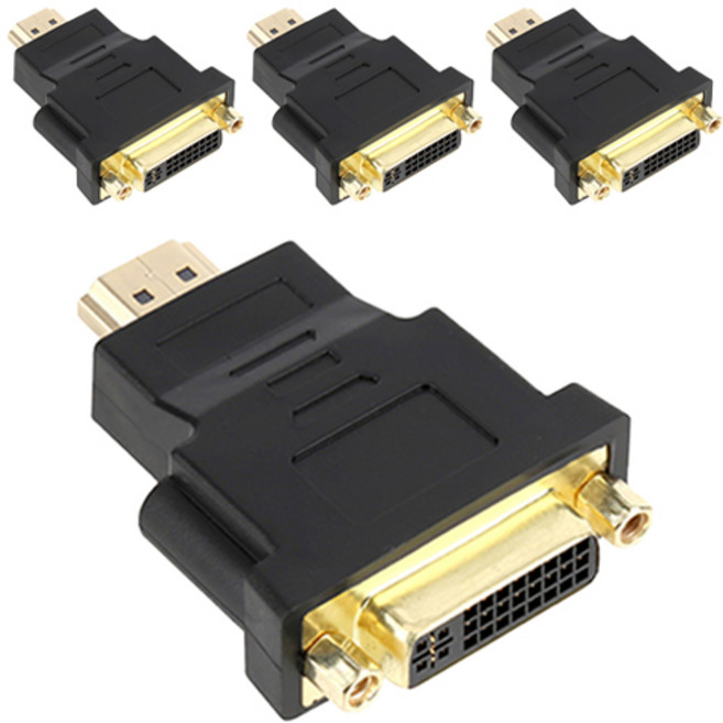 넥스트유 DVI to HDMI 변환 커넥터, NEXT-1651HDVI-MF, 4개