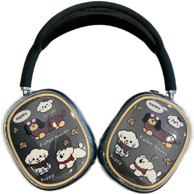 알로데 러블리패턴 에어팟맥스 케이스 2p 세트, NO 17 네마리강아지, 1개