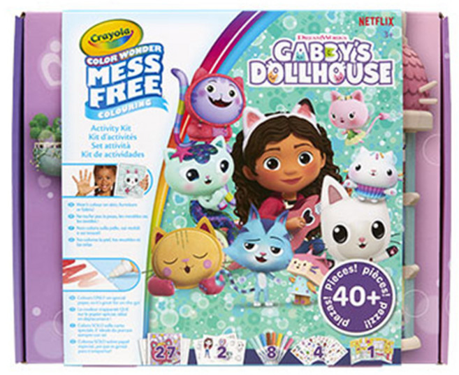 Crayola 繪兒樂 Mess-Free 神奇畫具組 蓋比的娃娃屋 8件組, 1套, 8色