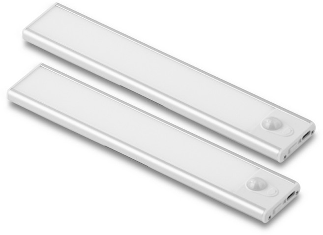 멀티탁 와이드슬림 센서등 20cm, 2개