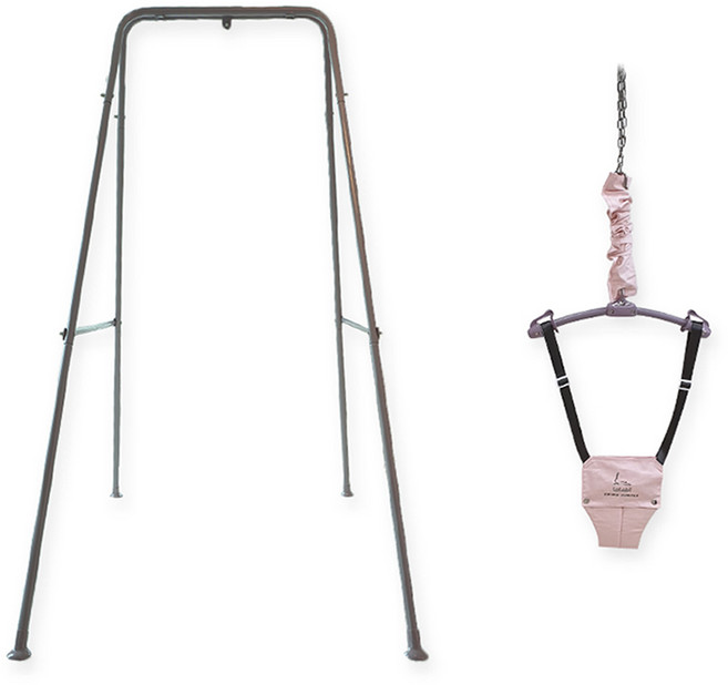 라라비 아기 운동 졸리 스탠드 + 점퍼루 스윙점퍼 세트, 시슬리핑크, 1개