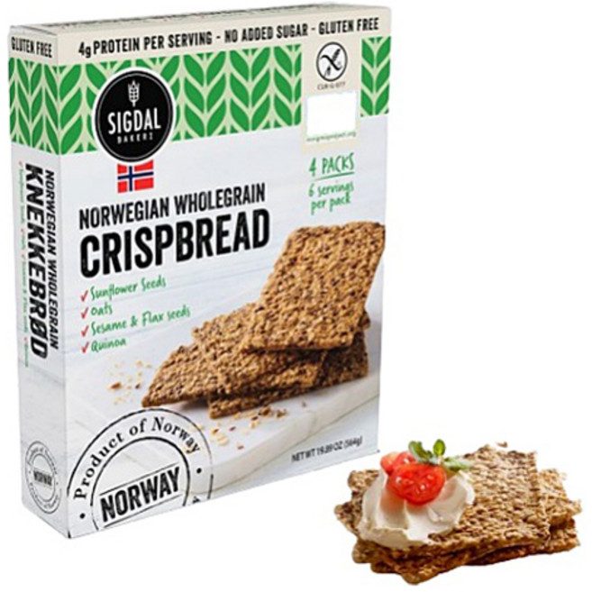 시그달 해바라기씨 앤 퀴노아 오트 크리스피 브레드, 564g, 1개