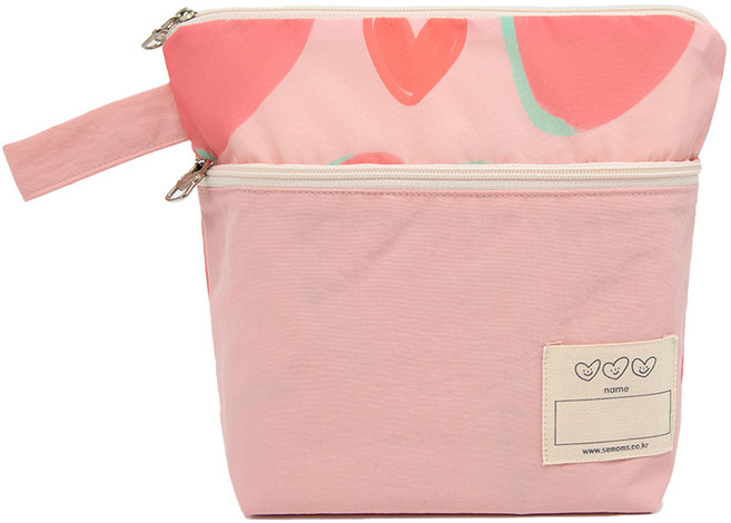 세맘스 양면방수 포키 수건 파우치, 로지