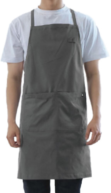 유니스토어 X형 라이트코튼2 앞치마, 다크그레이(A-650-3A), 1개