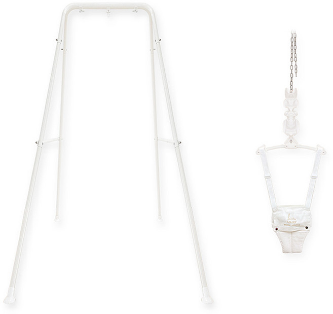 라라비 아기 운동 졸리 스탠드 + 점퍼루 스윙점퍼 세트, 마리화이트, 1개