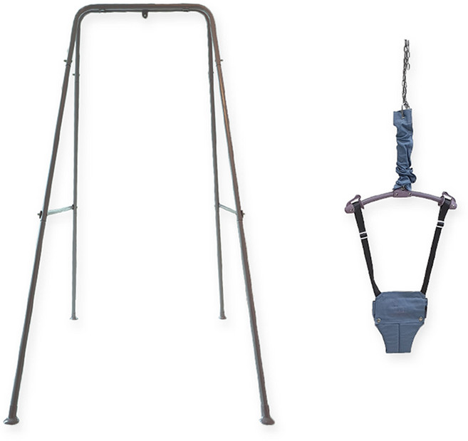 라라비 아기 운동 졸리 스탠드 + 점퍼루 스윙점퍼 세트, 클래식블루, 1개