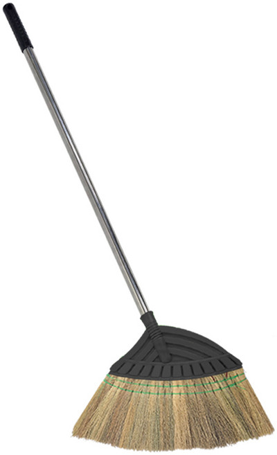 월드크린 잘쓸려 스텐 갈대비, 1개, 블랙