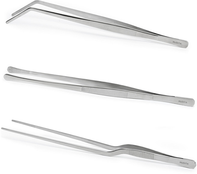 무디타 리본제이 304 올스텐 요리용 핀셋 집게 3종 세트, 1개