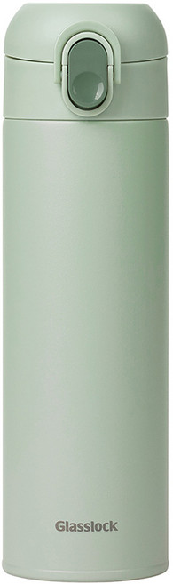 글라스락 플레인 원터치 텀블러, 뮤트그린, 500ml, 1개