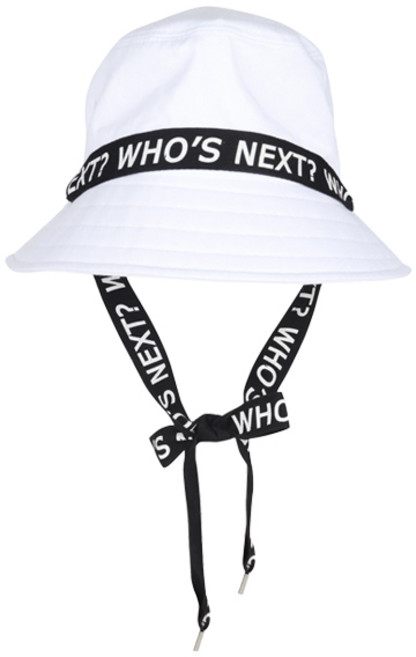 럭스골프 여성용 레터링 스트랩 버킷햇 벙거지 SMACC012, 화이트, 1개