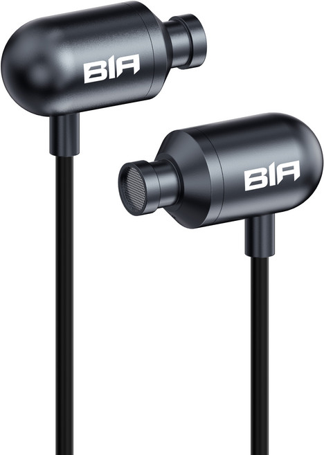 BIA 인이어 게이밍 유선 이어폰 3.5mm, 메탈그레이, BE100