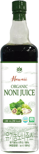 발란스그로우 하와이 유기농 노니주스, 1개, 1L
