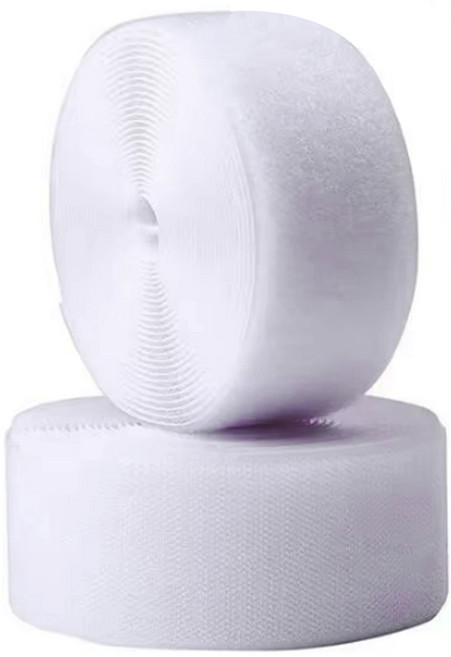 엔더 튼튼한 대형 벨크로 찍찍이 테이프 암수 5cm x 1m 화이트, 1세트