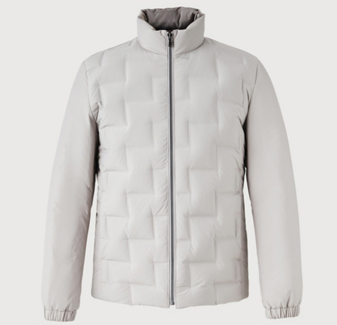 트레몰로 남성용 지그재그 퀼팅 다운 점퍼 KD4Z94