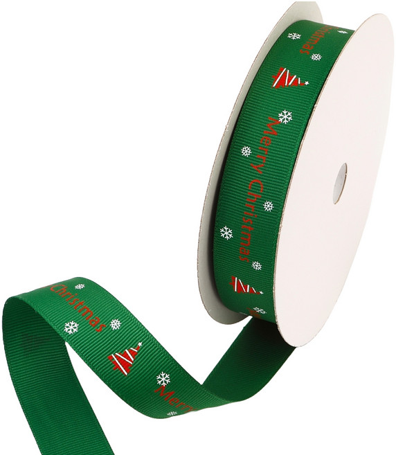 포장넷 크리스마스리본 G SRT-GN16009, 빨강+초록+백색, 1개, 9m