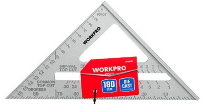 워크프로 삼각자 180mm WP264011, 1개