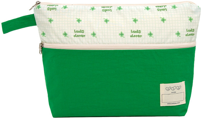 세맘스 포키 양면방수 식판파우치, 클로버