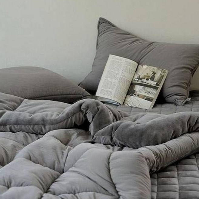 누비지오 스르륵 극세사 침구 이불 차렵패드 세트